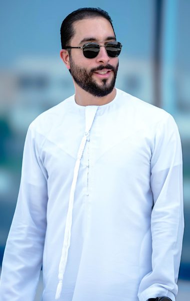Qusai in Kandoura in UAE